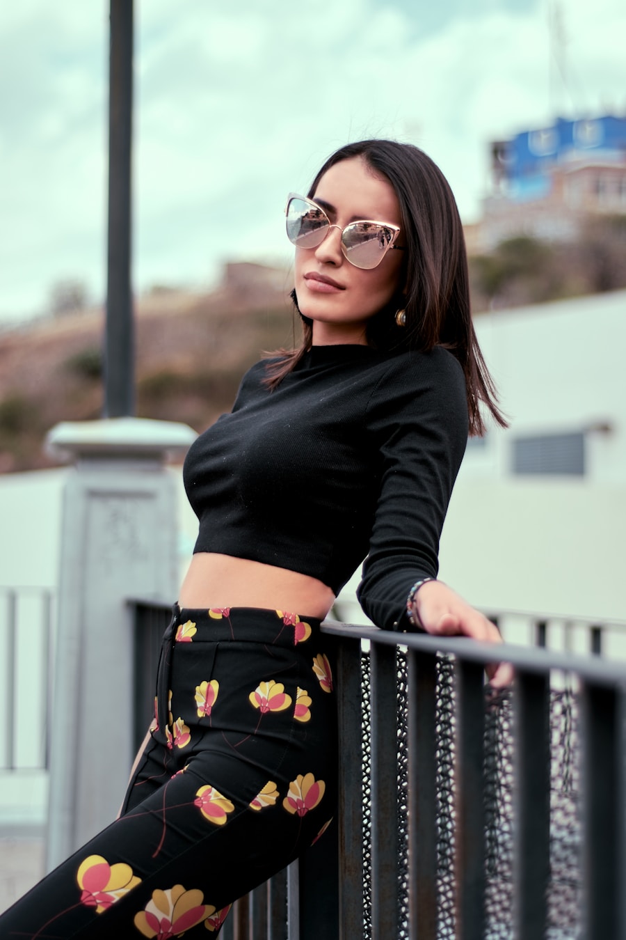 Photo floral pants