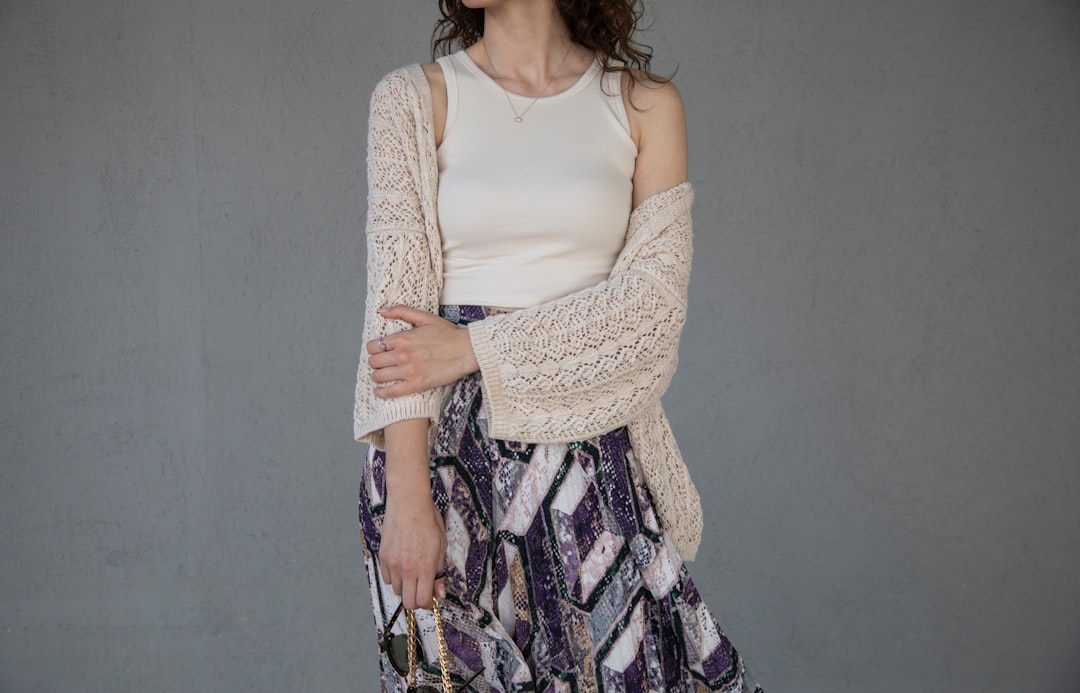 Photo asymmetric skirt